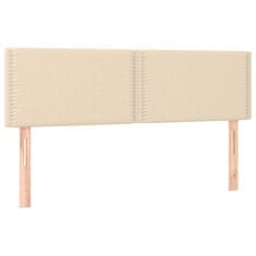 Vidaxl LED uzglavlje krem 144x5x78/88 cm od tkanine