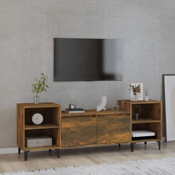 Vidaxl TV stalak dimljeni hrast 160x35x55 cm