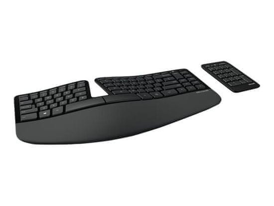 Microsoft Sculpt ergonomska tipkovnica, bežična (5KV-00005)