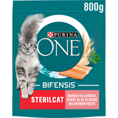 Purina ONE ONE Bifensis Sensitive s lososom i pšenicom, 8x800 g