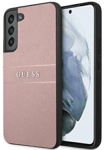 Guess GUHCS22MPSASBPI maskica za Galaxy S22+, Saffiano roza