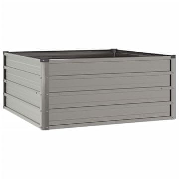 Vidaxl Povišena vrtna gredica boja hrđe 100x100x45 cm čelik COR-TEN