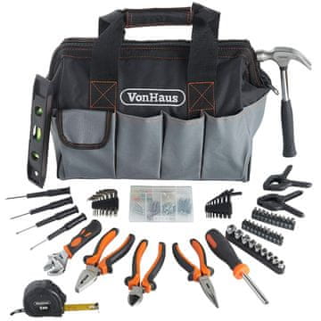 VonHaus torba za alat, set od 92 dijela (15/251)