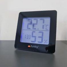 Ruhhy Multifunkcionalni elektronički LCD termometar crni