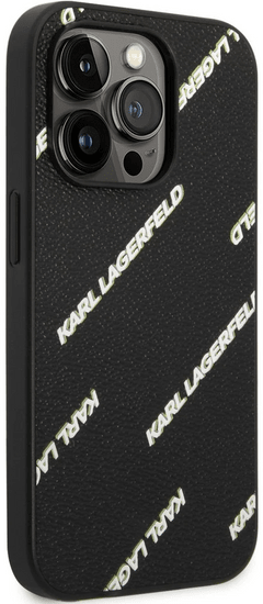 Karl Lagerfeld maskica za iPhone 14 Pro Max, kožna, crna (KLHCP14XPGMLKFK)