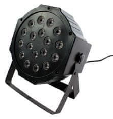 aptel Disco Pair LCD 18 RGB LED reflektor DMX i zvuk na 18W