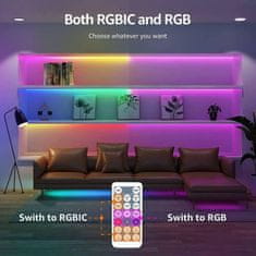 Lepro 5m set LED trake RGB samoljepljive 150 LED SMD 5050 glazbene