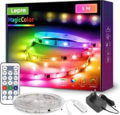 Lepro 5m set LED trake RGB samoljepljive 150 LED SMD 5050 glazbene
