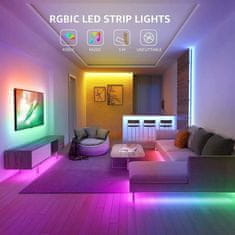 Lepro 5m set LED trake RGB samoljepljive 150 LED SMD 5050 glazbene