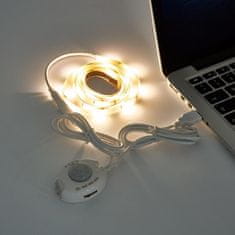 Muller-Licht Set LED traka 120cm bijela 3000K IP44 USB + senzor pokreta