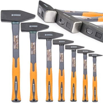 Powermat Set od 7 bravarskih čekića do 2KG - ručka od fiberglasa