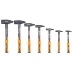 Powermat Set od 7 bravarskih čekića do 2KG - ručka od fiberglasa