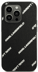 Karl Lagerfeld maskica za iPhone 14 Pro, kožna, crna (KLHCP14LPGMLKFK)