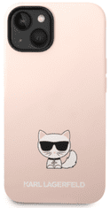 Karl Lagerfeld Choupette Body maskica za iPhone 14 Plus, silikonska, roza (KLHCP14MSLCTPI)