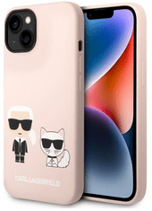 Karl Lagerfeld Choupette maskica za iPhone 14 Plus, silikonska, roza (KLHCP14MSSKCI)
