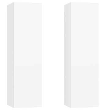 Vidaxl TV ormarići 2 kom bijeli 30,5 x 30 x 110 cm konstruirano drvo