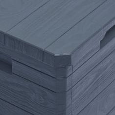 Vidaxl Vrtna kutija za pohranu 90 L antracit