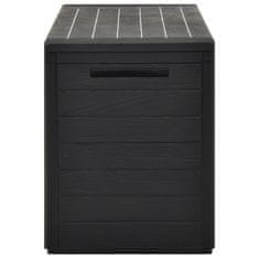 Vidaxl Vrtna kutija za pohranu antracit 116 x 44 x 55 cm