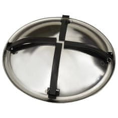 Vidaxl 2-u-1 posuda za vatru i roštilj 56x56x49 cm nehrđajući čelik