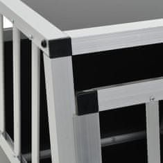 Vidaxl Kavez za pse s dvostrukim vratima 89 x 69 x 50 cm