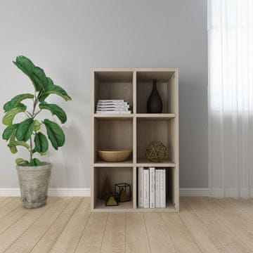 Vidaxl Biblioteka Sonoma hrast 66x30x97,8 cm iverica