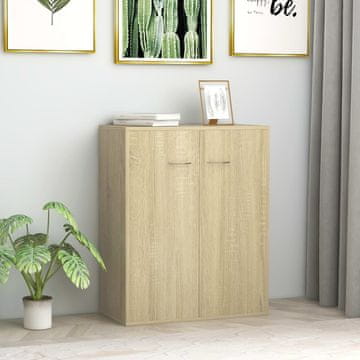 Vidaxl Ormarić Sonoma hrast 60 x 30 x 75 cm iverica