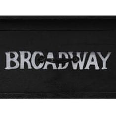 Vidaxl Konzolni stol crni 110 x 45 x 76 cm drveni