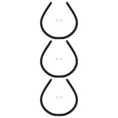 Vidaxl Zakrivljeni solarni paneli za grijanje bazena 3 kom 110 x 65 cm