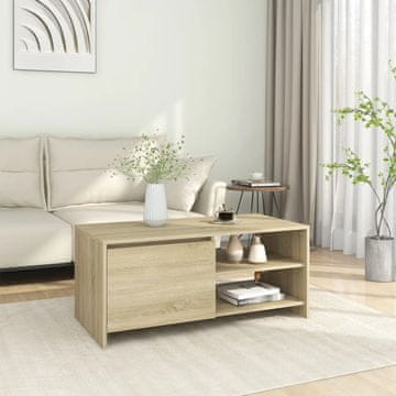 Vidaxl Klub stolić, hrast sonoma 102x50x45 cm, materijal na bazi drva