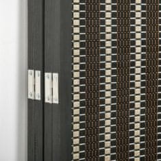 Homestar Pregrada za sobu 4 panela sklopivi zaslon 180x19x180 cm smeđa