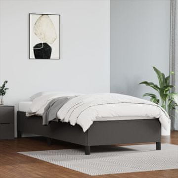 Vidaxl Okvir za krevet sivi 90x190 cm umjetna koža