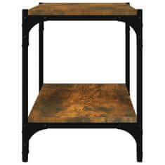 Vidaxl TV ormarić boja hrasta 60x33x41 cm konstruirano drvo i čelik