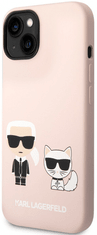 Karl Lagerfeld Choupette maska ​​za iPhone 14, silikonska, roza (KLHCP14SSSKCI)