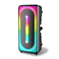 Bass Polska FM USB karaoke zvučnik Bluetooth 150W + daljinski i mikrofon LED RGB