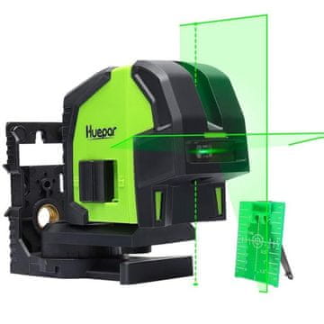 Huepar Točkasta zelena laserska libela PRO + magnetni držač