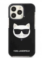 Karl Lagerfeld Choupette maska ​​za glavu za iPhone 13 Pro, crna (KLHCP13LTPECK)