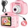 Dexxer Dječji digitalni fotoaparat LCD SD 450mAh pink