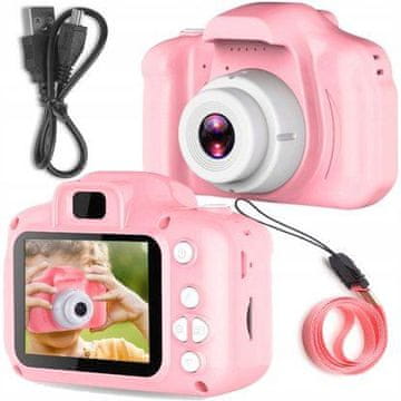 Dexxer Dječji digitalni fotoaparat LCD SD 450mah Roza