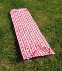 ACRAsport Ležaljka za plažu s jastukom crvena 184 x 55 x 1,5 cm L02/1-CRV