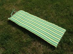 ACRAsport Sklopiva ležaljka za plažu na motanje zelena 170 x 55 x 1,5 cm