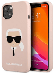 Karl Lagerfeld maskica za iPhone 13, silikonska, ružičasta (KLHCP13MSLKHLP)