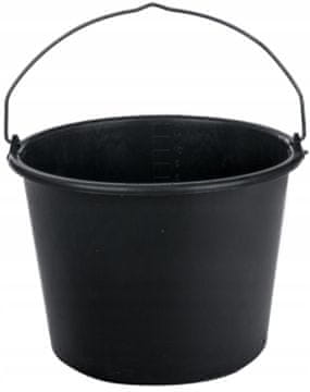 PSB Plastična građevinska kanta, 20 litara, crna