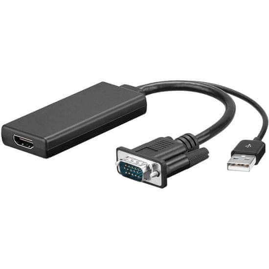 Goobay VGA / HDMI adapter, USB 2.0 (67816)