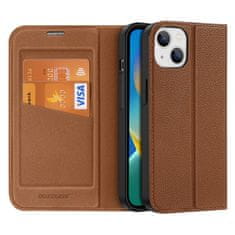Dux Ducis Skin X2 preklopna maska za iPhone 14, smeda
