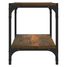 Vidaxl TV ormarić boja hrasta 40x33x41 cm konstruirano drvo i čelik