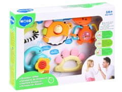 HOLA Set od 5 komada zvečki Dinosauri grickalice ZA3093