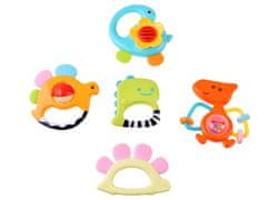 HOLA Set od 5 komada zvečki Dinosauri grickalice ZA3093