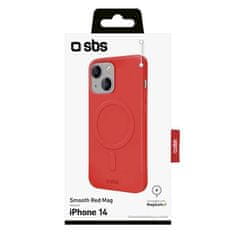 SBS Smooth Mag maskica za iPhone 14, crvena