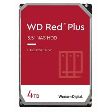 Western Digital Red Plus NAS tvrdi disk (HDD), 4 TB, SATA 6 Gb/s, 256 MB (WD40EFPX)