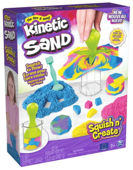 Kinetic Sand Kinetički pijesak s kalupima za izradu posuda